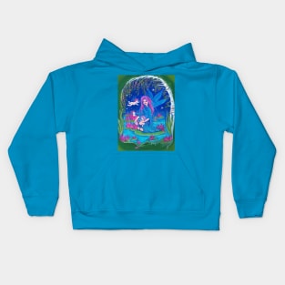 Lily fairy and babies Kids Hoodie